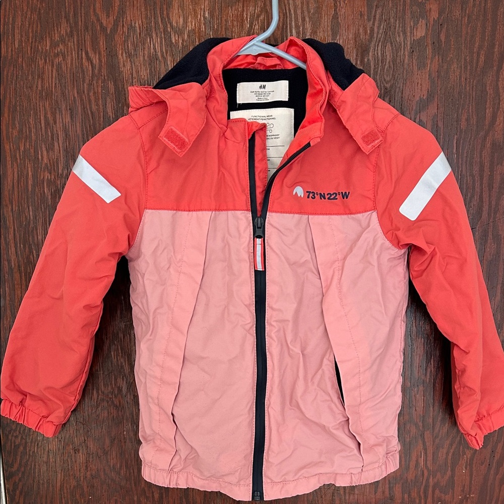 H&M Kids Salmon and Light Pink Raincoat